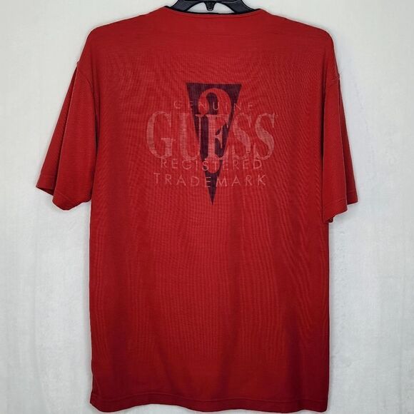 Vintage Guess Henley Shirt Size Large - Picture 1 of 6